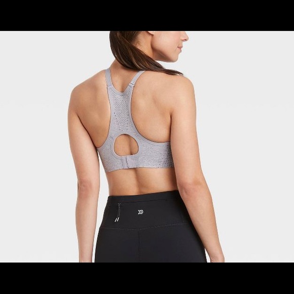 All in Motion™ Women's High Support Seamless Bonded Bra - Light Heather Grey - Picture 6 of 7